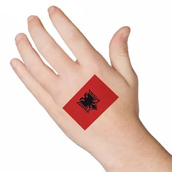 Albania Flag Tattoo - Image 2