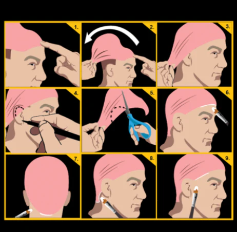 Blush Pink Bald Cap - Tinsley Transfers - Image 3