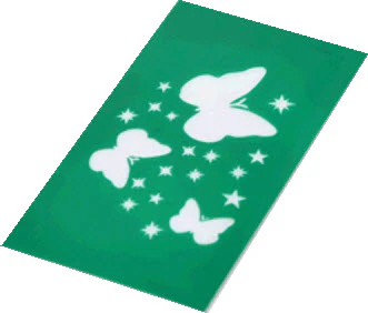 Butterflies And Stars Stencil For Tattoo Spray - Image 4