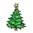 Christmas Tree Tattoo