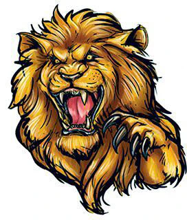 Clawing Lion Tattoo