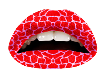 Coral Giraffe Violent Lips (3 Lip Tattoo Sets) - Image 3