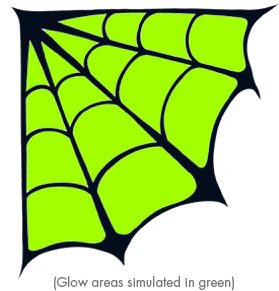 Corner Web - Glow Tattoo