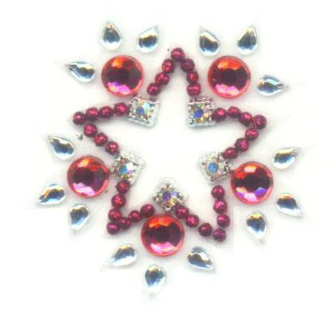 Crystal Pink Body Jewel Sticker