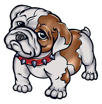 Cute Bulldog Tattoo