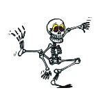 Dancing Skeleton - Glow Tattoo - Image 2