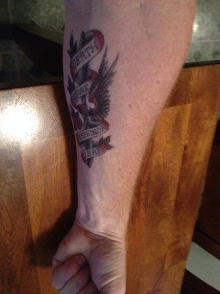 Death Before Dishonor USAF Tattoo - Image 2