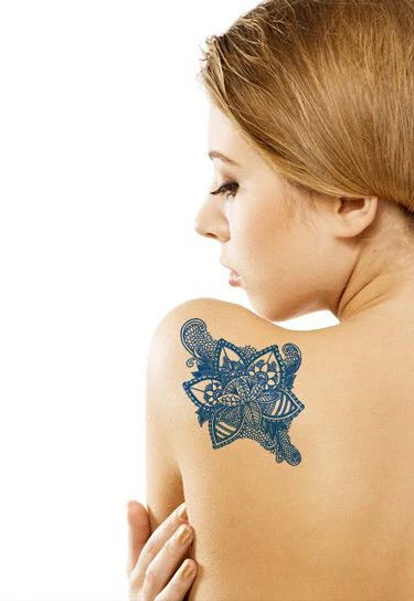 Delft Blue Flower Tattoo - Image 2