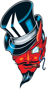 Devil With Hat Tattoo