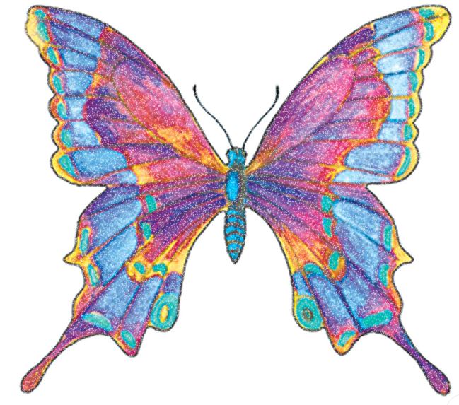 Ecstatic Butterfly Tattoo