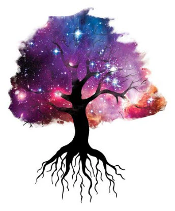 Galaxy Tree Tattoo