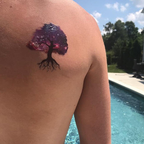 Galaxy Tree Tattoo - Image 3