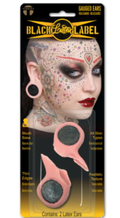 Gauged Latex Ears - Tinsley Transfers