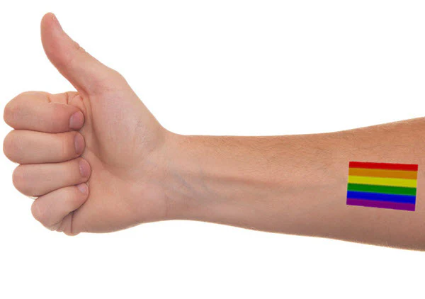 Gay Pride Rainbow Flag Tattoo - Image 3