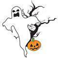 Ghost & Pumpkin Tattoo