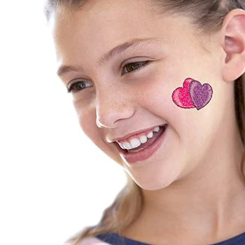 Glitter Hearts Tattoo - Image 2