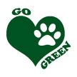 Go Green Paw Tattoo