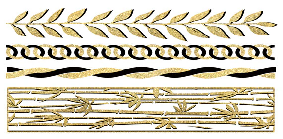 Gold Flash Tattoo Set