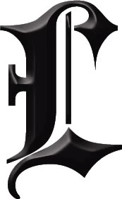 Gothic Letter 'L' Tattoo