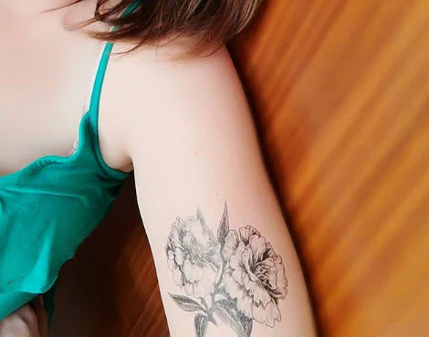 Gray Carnation Tattoo - Image 4