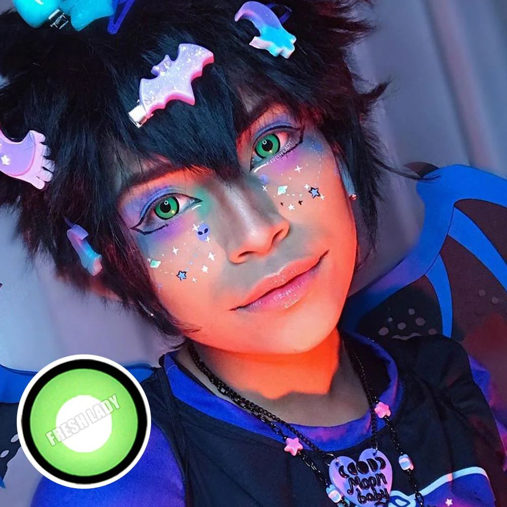 Green Manson Coloured Contact Lenses - Image 3