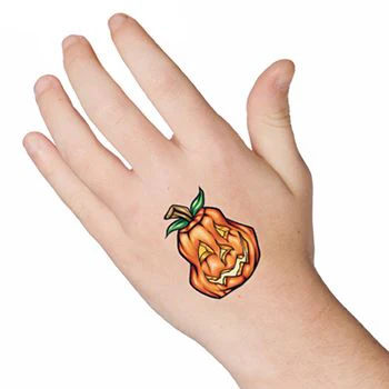 Happy Halloween Pumpkin Tattoo - Image 2