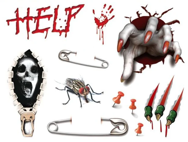 Help Halloween Tattoo