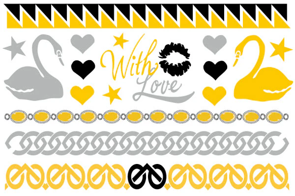 Honeymoon Metallic Tattoos