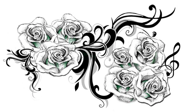 Lady GaGa - Rhytmic Roses Tattoo - Image 2