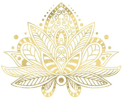 Metallic Gold Lotus Tattoo - Image 2