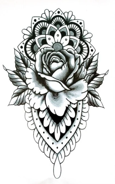 Minimalist Lotus Flower | Temporary Tattoos