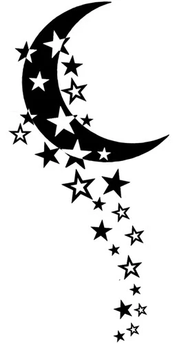 Moon Stars Tattoo