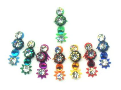 Multi Colored Bindis (8 Bindis)
