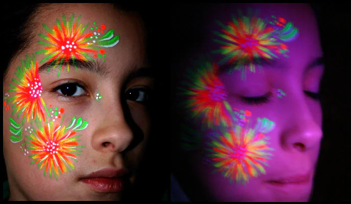 Neon Face & Body Paint Stargazer 10ml - Clear - Image 3