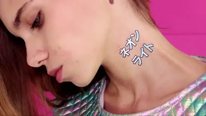 Neon Light - Holographic Tattoonie - Image 4
