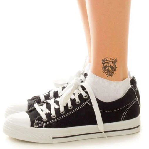 Newsie Raccoon Black Tattoo - Image 2