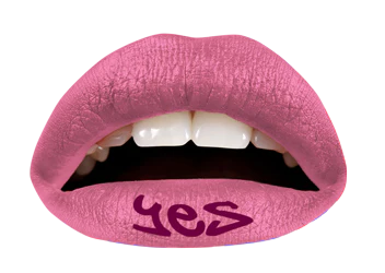 Pink "Yes" Violent Lips