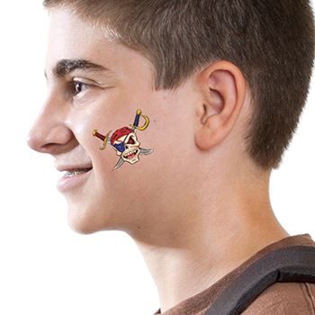 Pirate Skull & Cross Swords Tattoo - Image 2