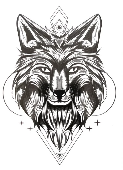 Proud Wolf | Temporary Tattoos