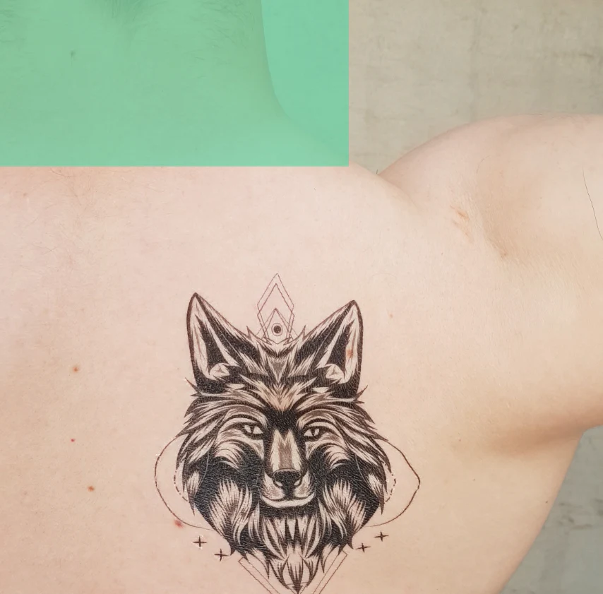 Proud Wolf | Temporary Tattoos - Image 2