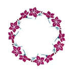 Purple Flower Ring Tattoo
