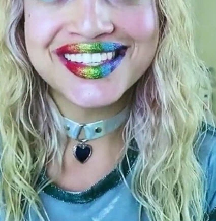 Rainbow Glitteratti Violent Lips (3 Lip Tattoo Sets) - Image 5