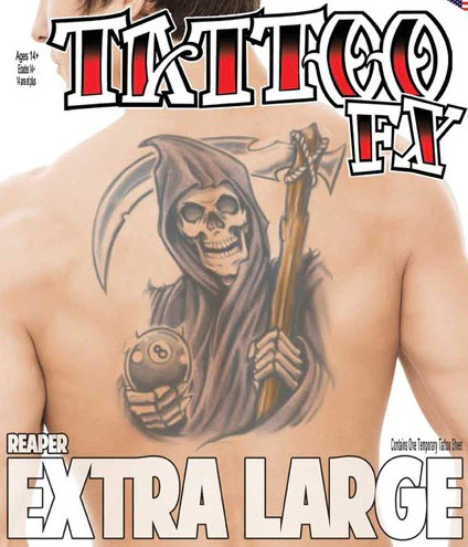 Reaper Extra Large Tattoo - Image 2