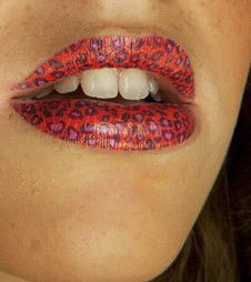 Red Cheetah Violent Lips (3 Lip Tattoo Sets) - Image 3