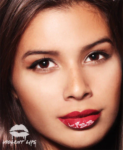 Red Kiss Violent Lips (3 Lip Tattoo Sets) - Image 2