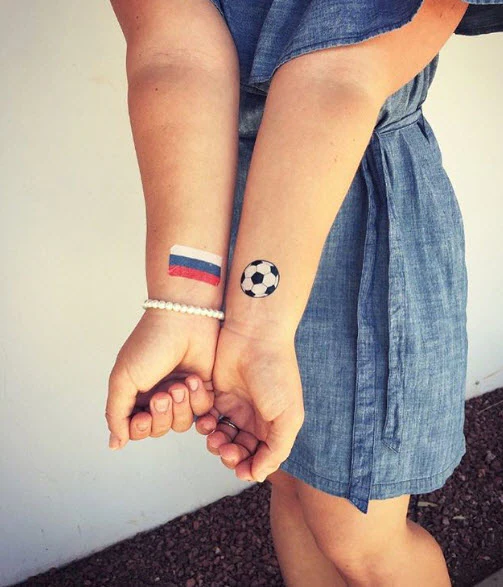 Russia Flag Tattoo - Image 3