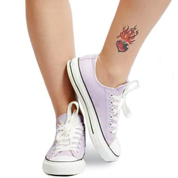 Sacred Heart & Flames Tattoo - Image 2