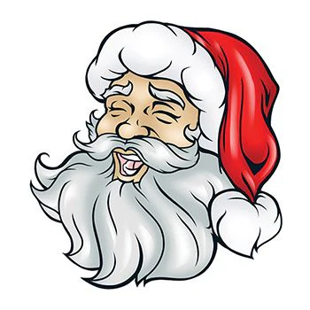 Santa With Beard Tattoo