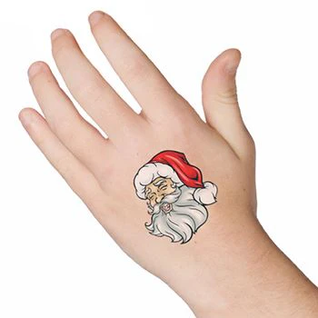 Santa With Beard Tattoo - Image 2