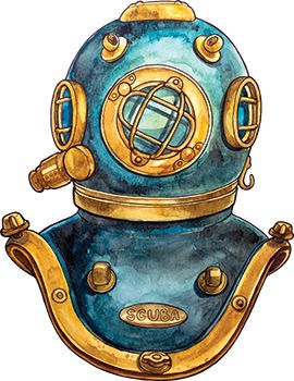 Scuba Diver Helmet Tattoo
